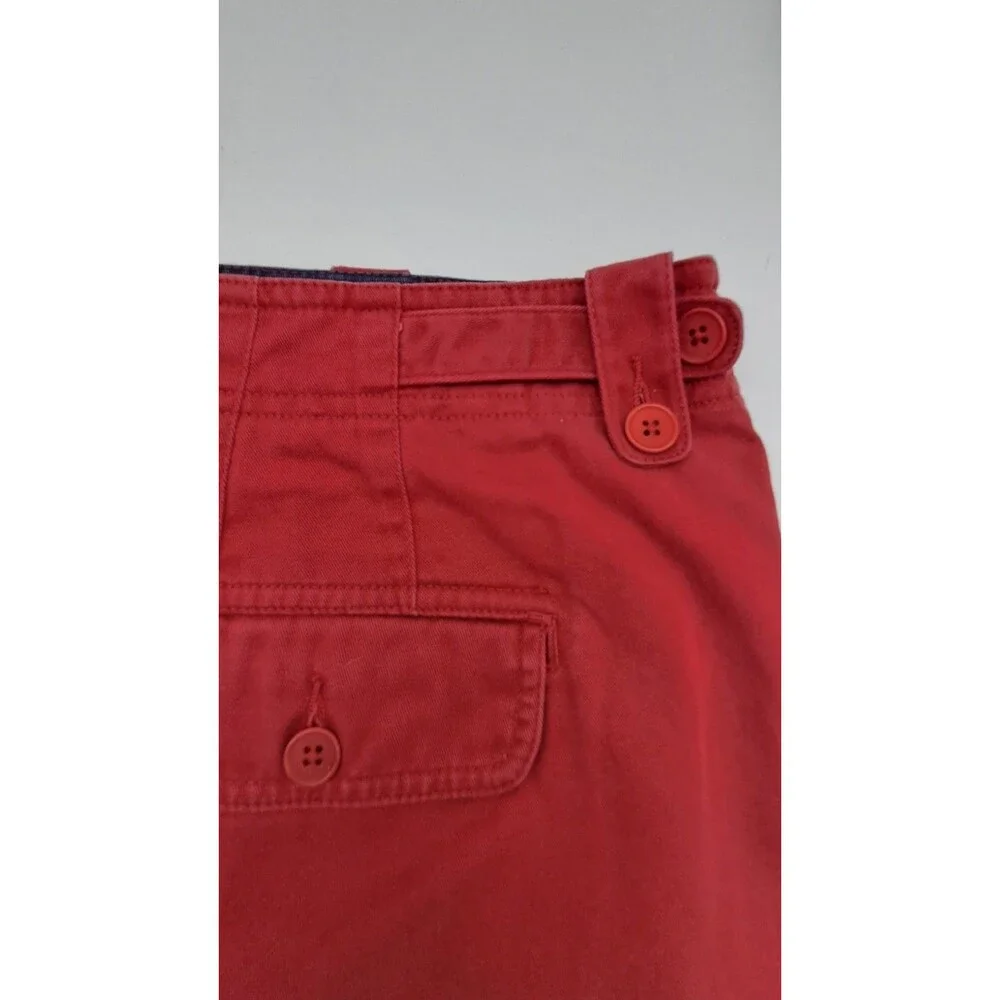 Lauren Ralph Lauren Womens Shorts Size 22W Red Flat Front Pockets